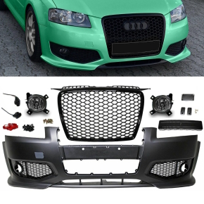 Audi A3 BP 8PA rear Bumper ABS + black Grille + accessories for RS3 03-08