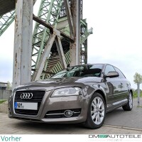 Badgeless Front Grille Grille Honeycomb Black Gloss fits Aud