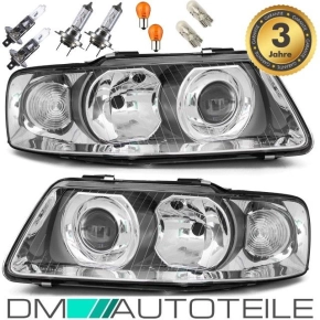 Audi A3 8L Facelift  Chrome Headlights OEM  H7/H1 RH+LH...