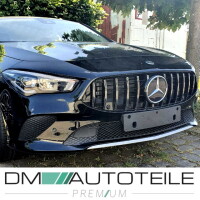 Front Grille Black Chrome fits on Mercedes CLA C118 X118 up 