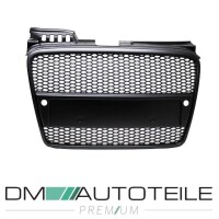 Front Grille honeycomb black semi-gloss + license plate hold