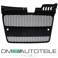 Front Grille honeycomb black semi-gloss + license plate hold