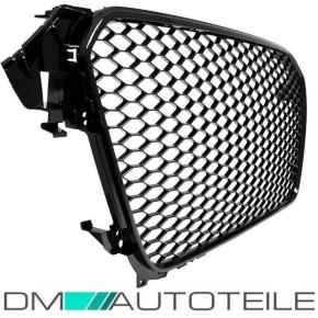 Kühlergrill Wabengrill Schwarz Hochglanz ohne PDC passt für Audi A4 B8 11-15 + RS4