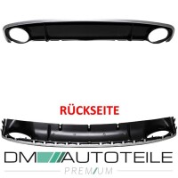 Audi A4 B8 8K Facelift Diffuser Bumper + for tail pipes for 