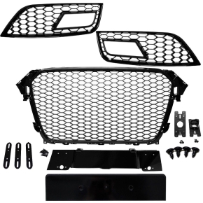 Klarglas Nebelscheinwerfer Set H11 schwarz smoke passt für Audi A5 7T A4 B8  A6 4G Q3 VW Passat CC