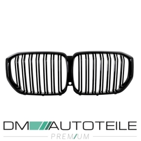 Sport Doppelsteg-Kühlergrill für BMW X5 G05 in Schwarz Glanz
