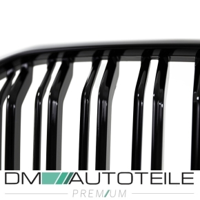 Sport Doppelsteg-Kühlergrill für BMW X5 G05 in Schwarz Glanz