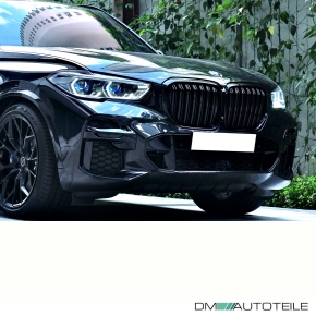 Sport Doppelsteg-Kühlergrill für BMW X5 G05 in Schwarz Glanz