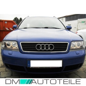 Audi A6 4B Angel Eyes Xenon Scheinwerfer D2S/H7 Black 99-01 Limo Avant