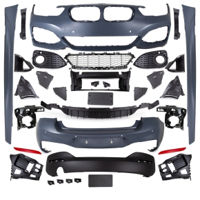 Full Sport Bodykit Bumper fits on BMW 1-Series F20 5-Door Facelift also M-Sport up 2015