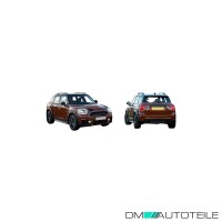 Diffusor hinten unten schwarz 1-Rohr für Mini Countryma