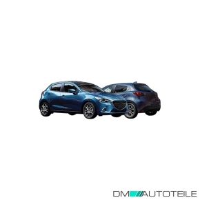 Stoßstange hinten schwarz passt für Mazda 2 III Generation ab 02/2015