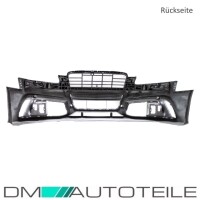 Sport Front Bumper +Grille Honeycomb Black Gloss fits on Aud