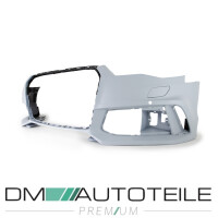 Sport Front Bumper + Accessoires Black Glossy for Audi A6 4G