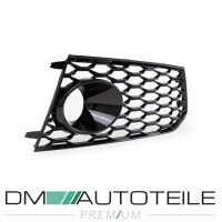 Sport Front Bumper + Accessoires Black Glossy for Audi A6 4G
