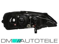 Opel (Vauxhall) Astra G Angel Eyes headlights Set black 97-0