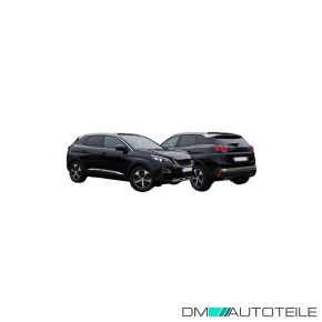 Stoßstange hinten genarbt schwarz ohne PDC passt für Peugeot 3008 SUV ab 04/2017