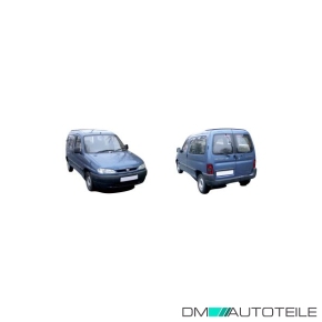 Stoßstange hinten schwarz+Chromleiste Peugeot Partner /Citroen Berlingo 96-02