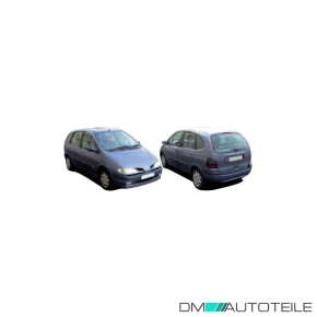 Stoßstange vorne schwarz + Spoiler passt für Renault Scénic I 96-99