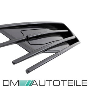 Front Bumper Splitter lower Part + Grille Black Glossy fits on VW T6 up 2015 Sportline Modification
