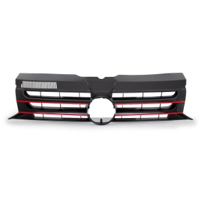 Front Grille fits on VW T5.1 GP up 09-15 Black Gloss Red...