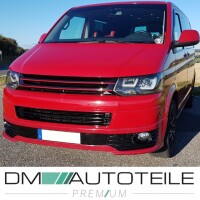 Front Grille Sport fits on VW T5.1 GP 09-15 Black Gloss Red 
