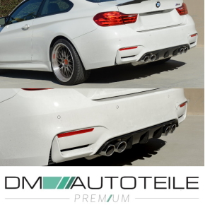 Sport-Performance Duplex Diffusor Echt Carbon passt für BMW 3er F80 M3 / 4er F82 M4 Stoßstange hinten