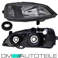 Set Opel Astra G Scheinwerfer Klarglas Schwarz H7/HB3 Bj 97-