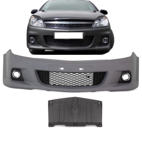 Opel (Vauxhall) Astra H OPC II look Front Bumper + accessories for fog lights GTC models only