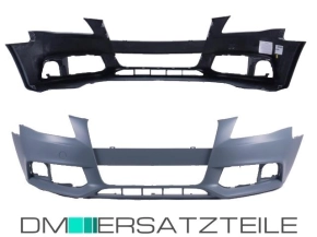 Audi A4 8K2 B8 Front Bumper 08-11 primed without park...