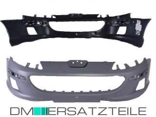 Peugeot 407 Front Bumper 04-08 without headlamp washer primed