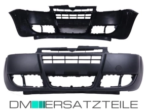 Fiat Doblo Front Bumper 05-10 black for fog lights