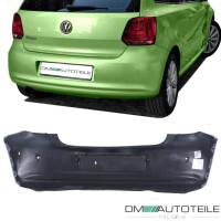 VW Polo 6R rear Bumper 09-14 for park assist primed 2