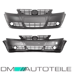 VW Fox 5Z1 Front Bumper 05-10 for fog lights black