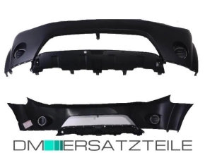 Mitsubishi Outlander II 2 Front Bumper black 06-10 for...