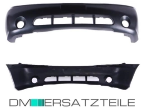 Kia Carnival II Front Bumper 01-06 black for fog lights