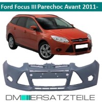 Ford Focus Front Bumper 11-14 primed without park assist for