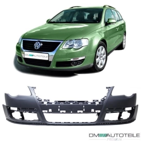 VW Passat 3C Front Bumper primed 05-10 without park...