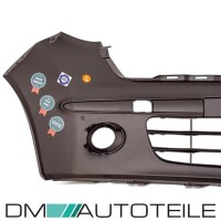Nissan Micra K12 Front Bumper 05-10 Facelift primed paintabl