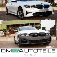 Sport Full Front Bumper + Accessoires Black Gloss fits BMW 3