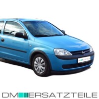 Opel (Vauxhall) Corsa C Combo Front Bumper 00-03 black ABS 2