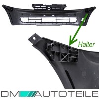 Opel (Vauxhall) Corsa C Combo Front Bumper 00-03 black ABS 5