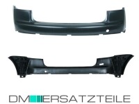 VW Touran rear Bumper 03-10 black smooth paintable...