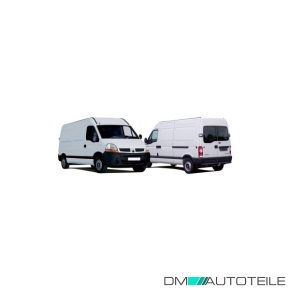 Stoßstange vorne schwarz geriffelt passt für Renault Master II Facelift 09/06-09