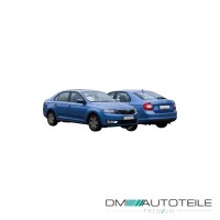 Stoßstange hinten schwarz passt für Skoda Rapid t