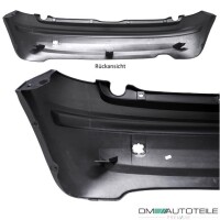 Fiat Panda 169 rear Bumper 03-12 black with trim 3