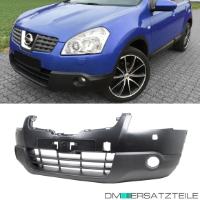 Nissan Qashqai Front Bumper 06-10 black smooth for...