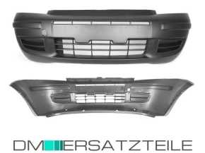 Fiat Panda 169 Front Bumper 03-12 black incl. trim with base support