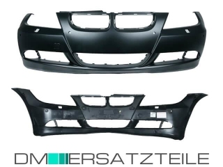 Front Bumper fits on BMW E90 E91 up 05-08 for Park Assist + Headlamp washer system primed ABS