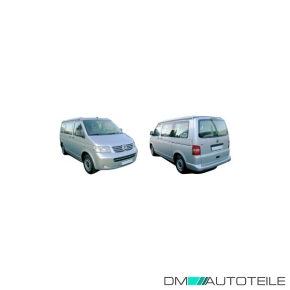 Stoßstange vorne für VW T5 Transporter 2003-2009 genarbt dunkelgrau ohne PDC